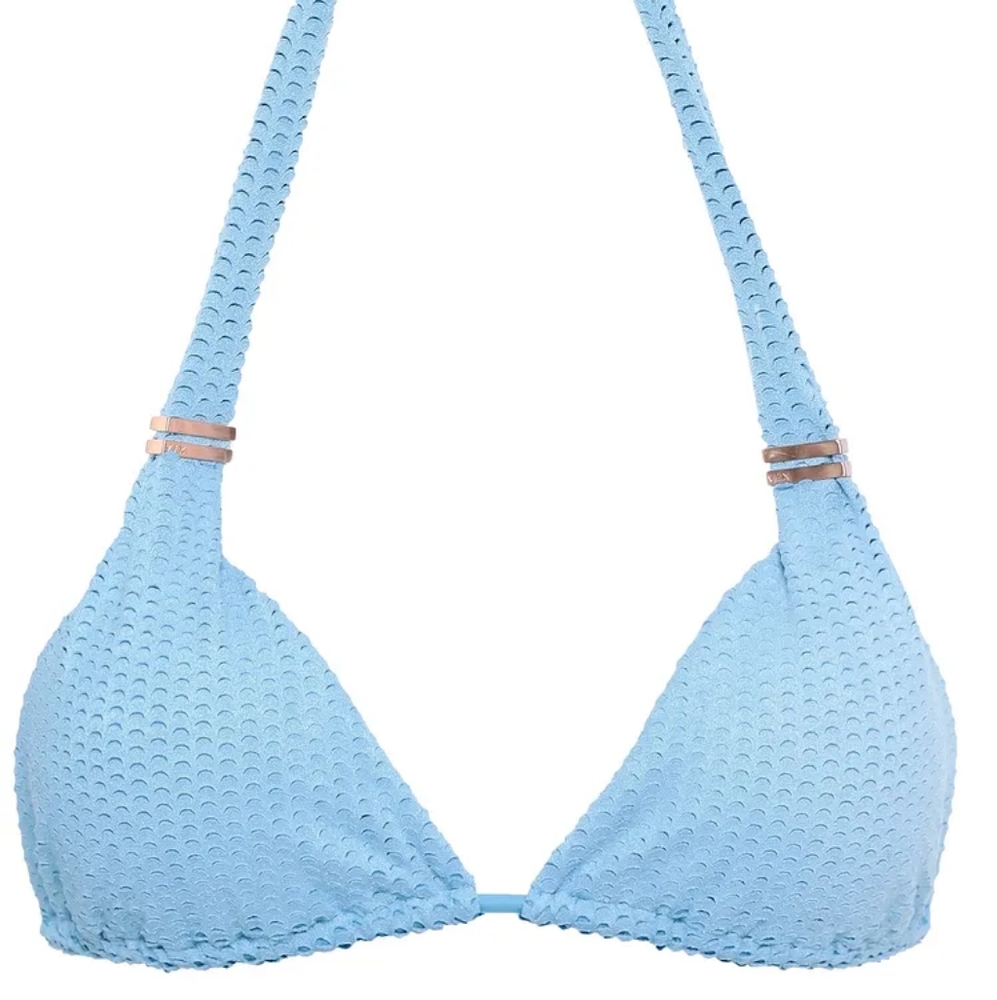 Paula Hermanny Light blue Bikini Top